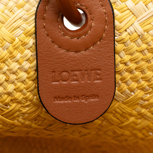 Pre-Loved Loewe x Paulas Ibiza Small Anagram Raffia Basket Tote - Picture 6 of 11